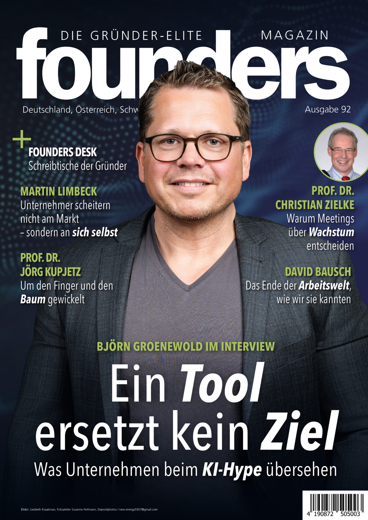 Aktuelles Titelbild des founders Magazin